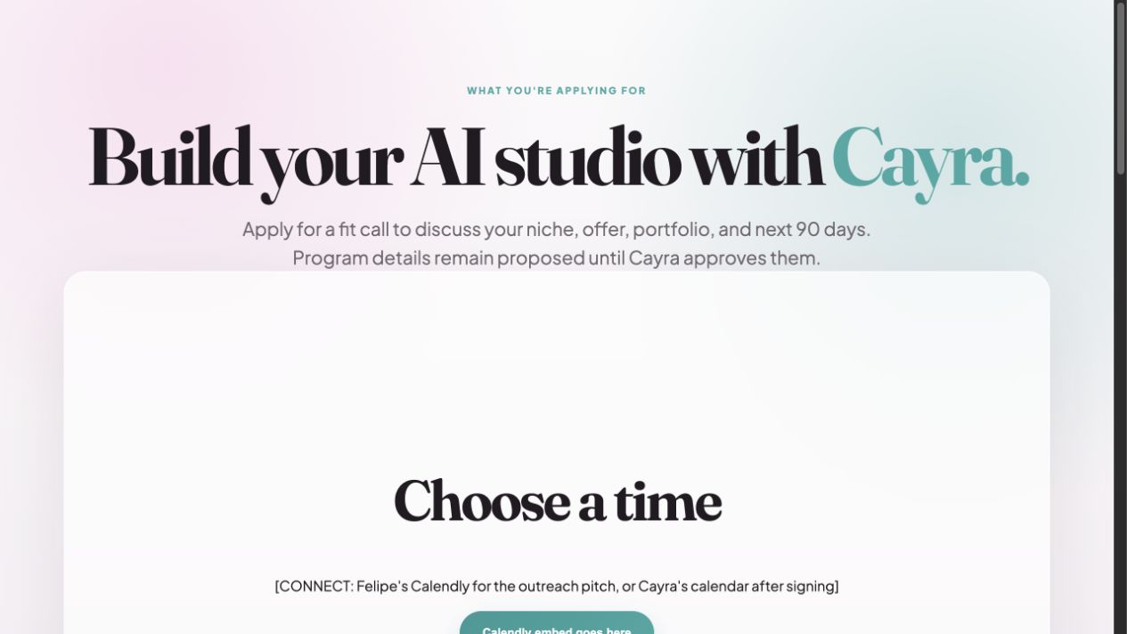 Strategy-call application preview