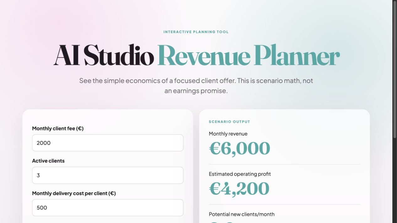 Agency revenue planner preview