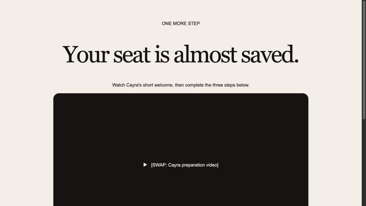 Thank-you page preview