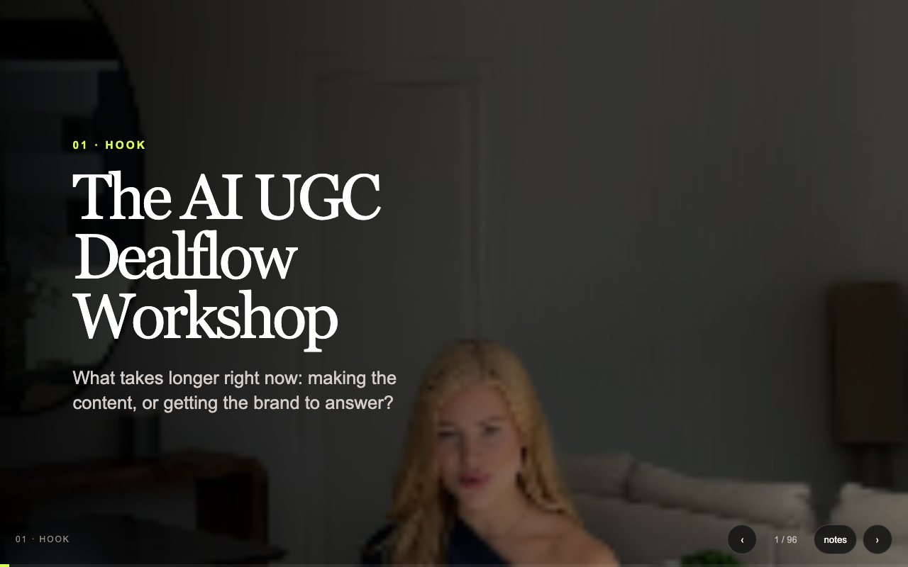 AI UGC webinar presentation preview